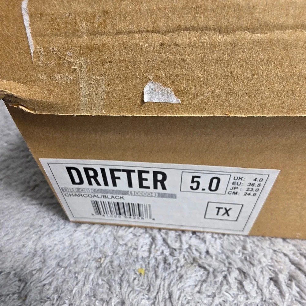 C1RCA Drifter Skate Skateboarding Shoes Charcoal Black Canvas Low Top Mens 5 New